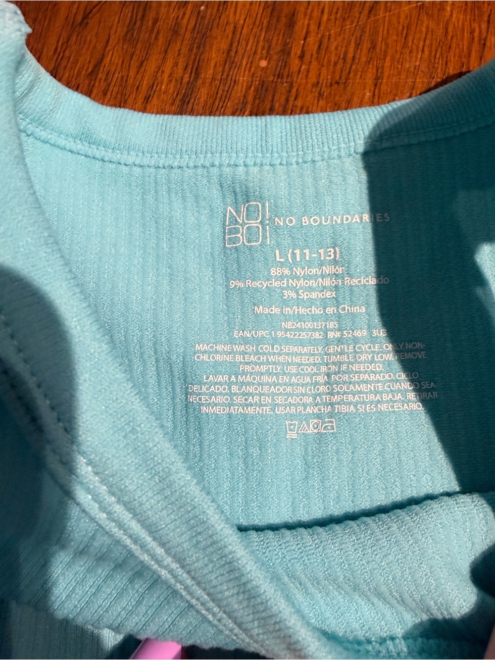 Set of 2 Ribbed Tank Top - Pink & Light Blue - Picture 5 of 5